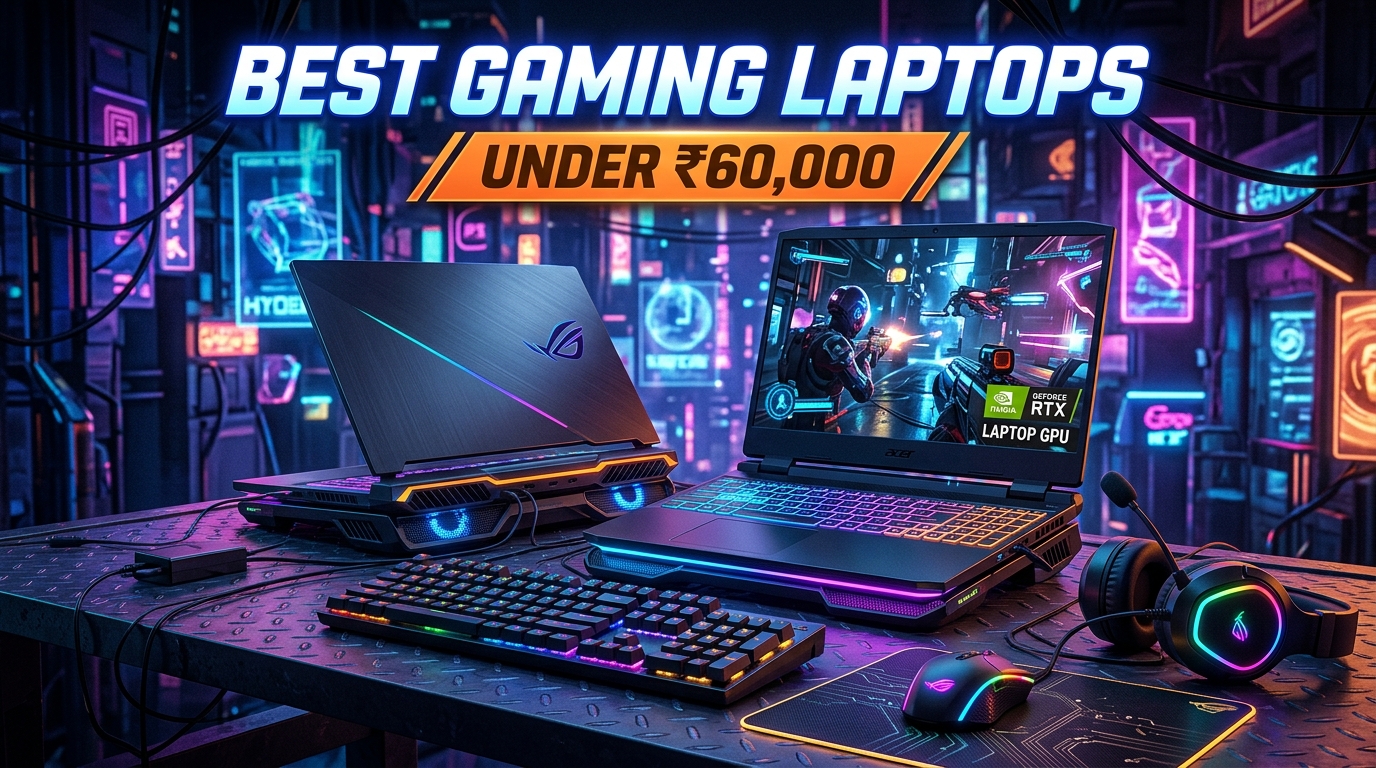 Best Gaming Laptops Under ₹60,000 in India (2026): RTX 3050 & 144Hz Guide