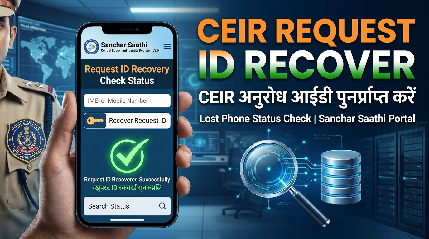 CEIR Portal Request ID Bhool Gaye? Status Check Aur ID Recover Kaise Karein (2026)