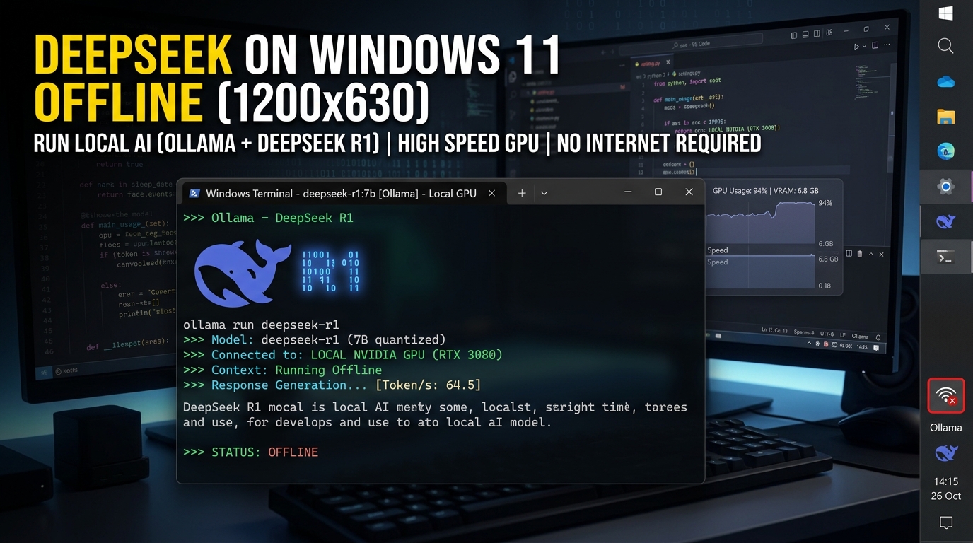 DeepSeek Locally Windows 11 Par Kaise Chalaye: Offline AI Guide (Ollama & LM Studio)