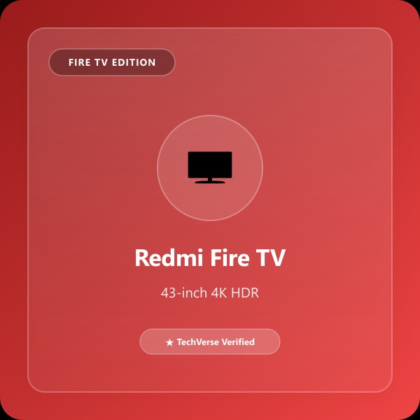 Redmi Smart Fire TV 43-inch 4K with Alexa Remote