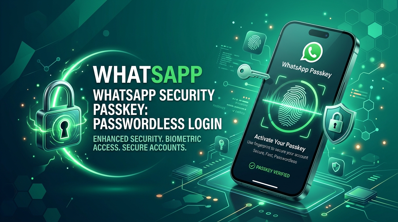 WhatsApp Passkeys Kya Hai? SMS OTP Ke Bina Account Secure Kaise Karein (2026 Guide)